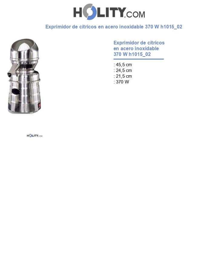 Exprimidor de cítricos en acero inoxidable 370 W h1015_02