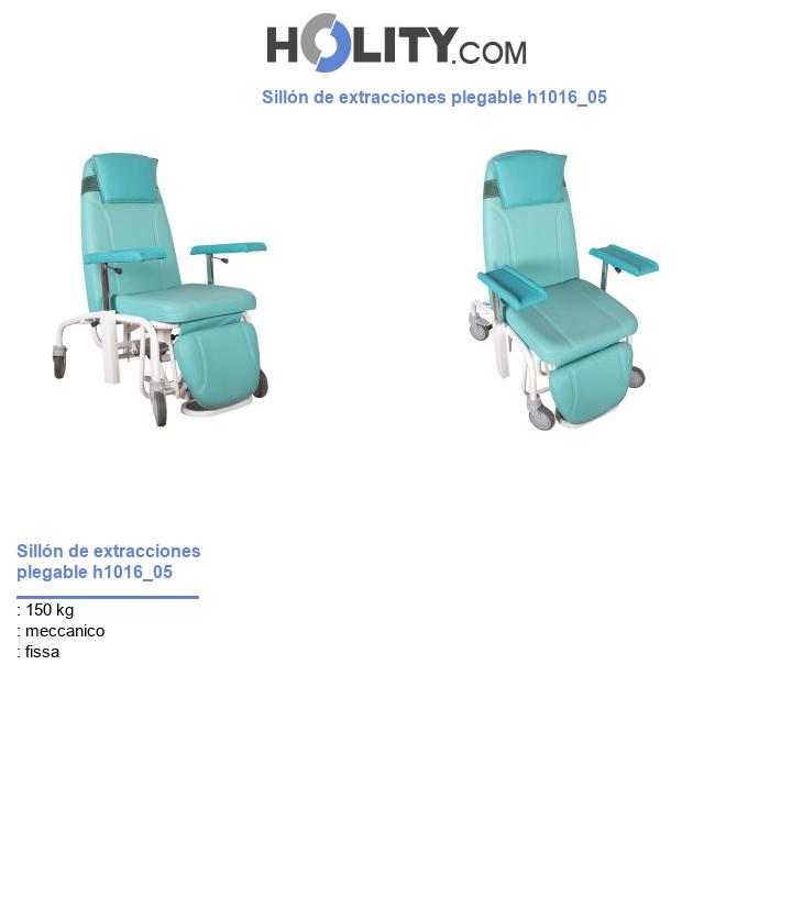 Sillón de extracciones plegable h1016_05