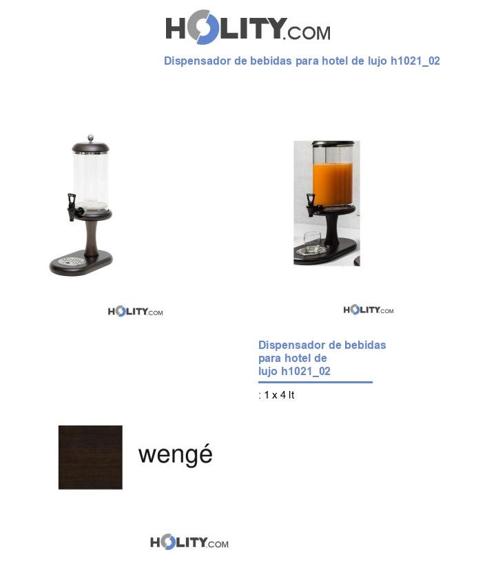 Dispensador de bebidas para hotel de lujo h1021_02