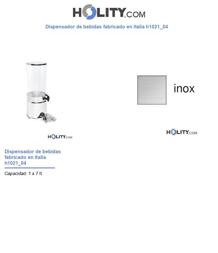 Dispensador de bebidas fabricado en Italia h1021_04
