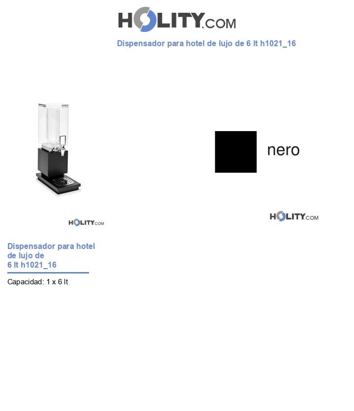 Dispensador para hotel de lujo de 6 lt h1021_16