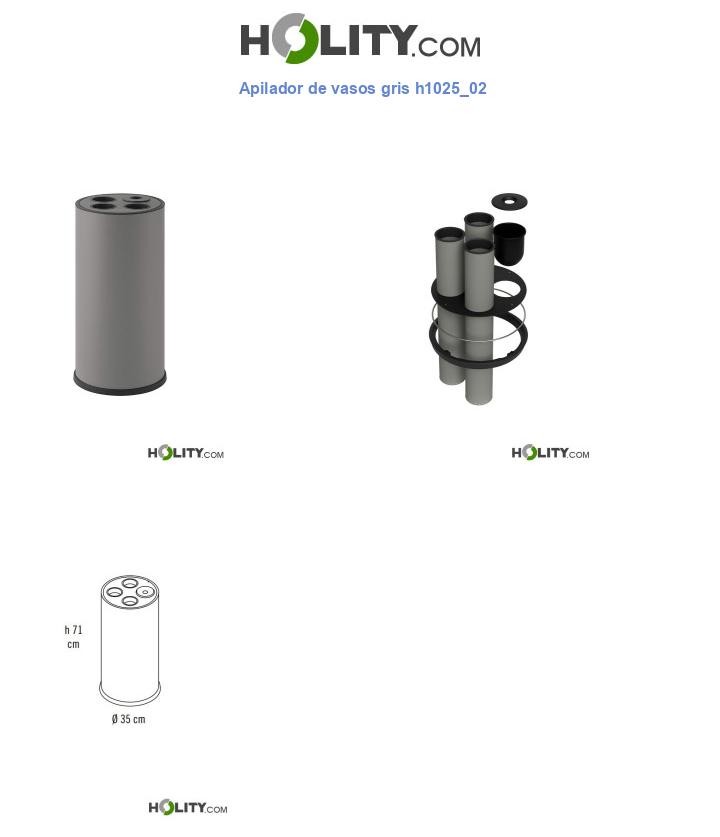 Apilador de vasos gris h1025_02