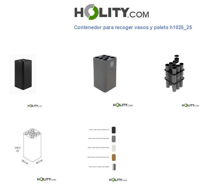Contenedor para recoger vasos y palets h1025_25