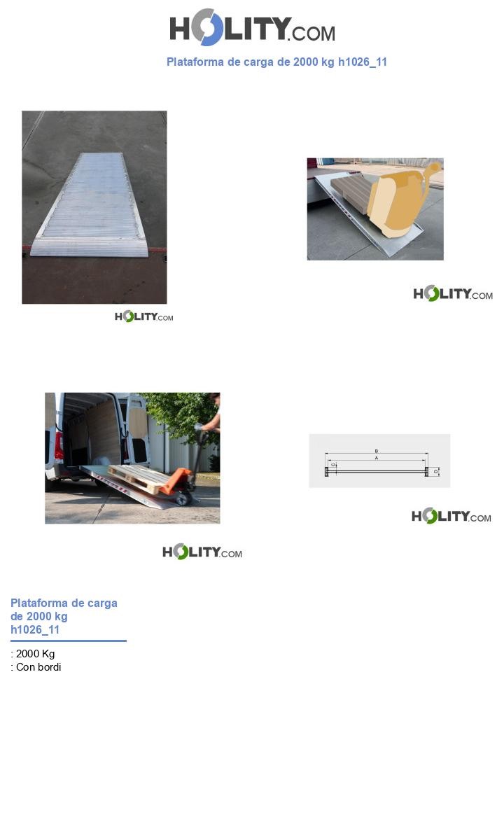 Plataforma de carga de 2000 kg h1026_11