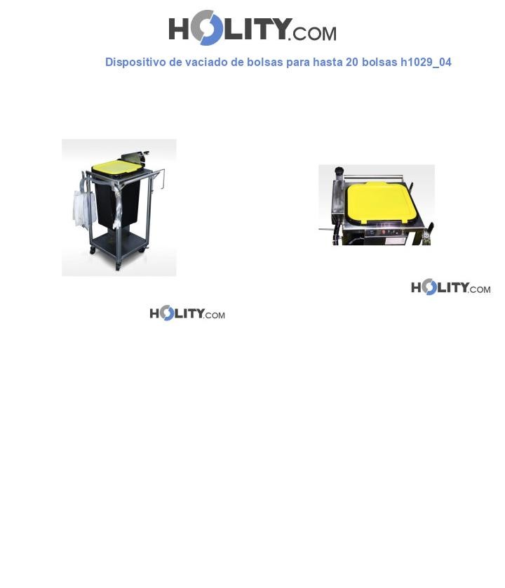 Dispositivo de vaciado de bolsas para hasta 20 bolsas h1029_04