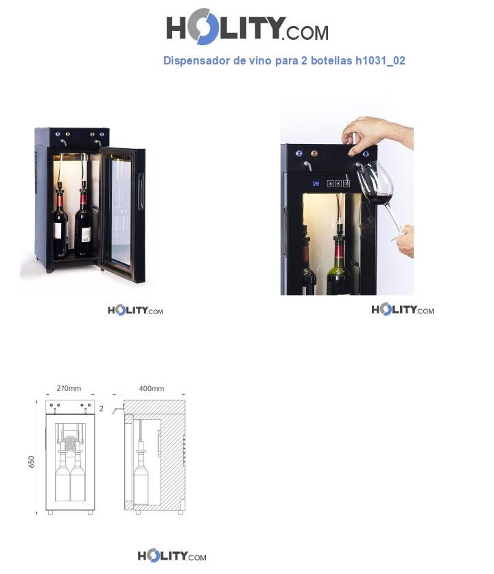 Dispensador de vino para 2 botellas h1031_02
