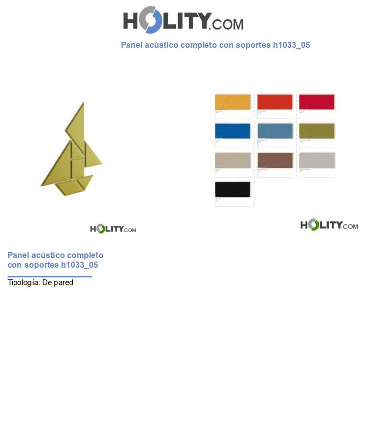 Panel acústico completo con soportes h1033_05