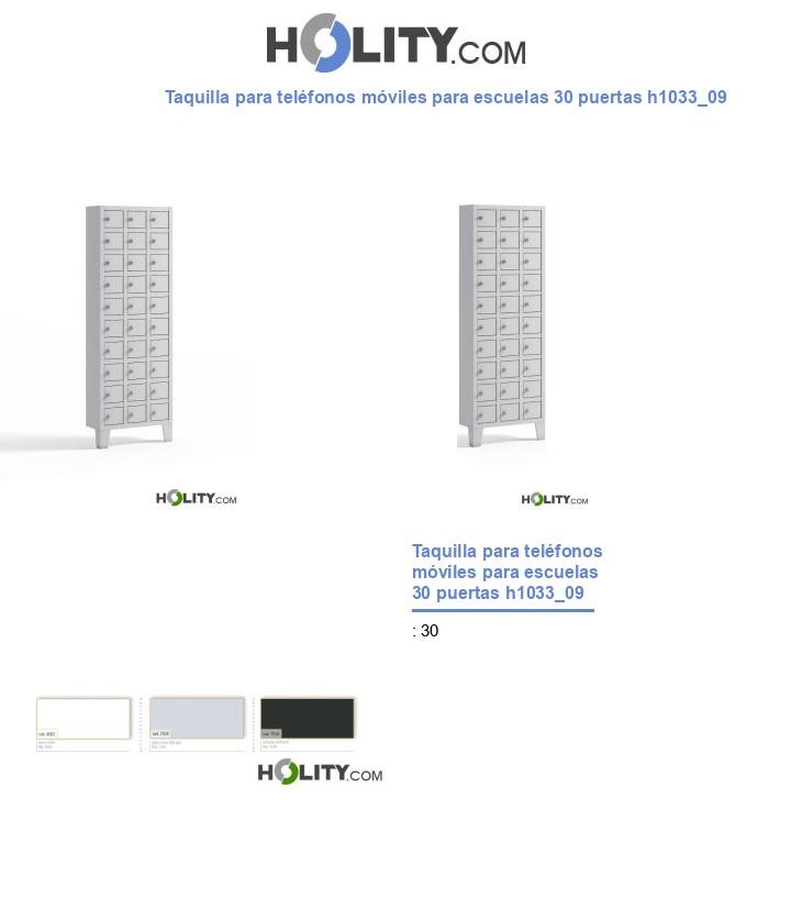Taquilla para teléfonos móviles para escuelas 30 puertas h1033_09