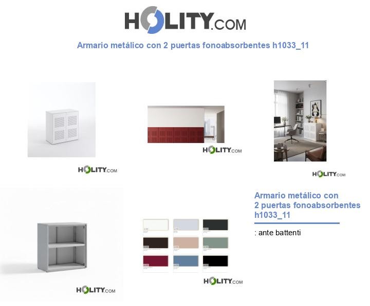 Armario metálico con 2 puertas fonoabsorbentes h1033_11