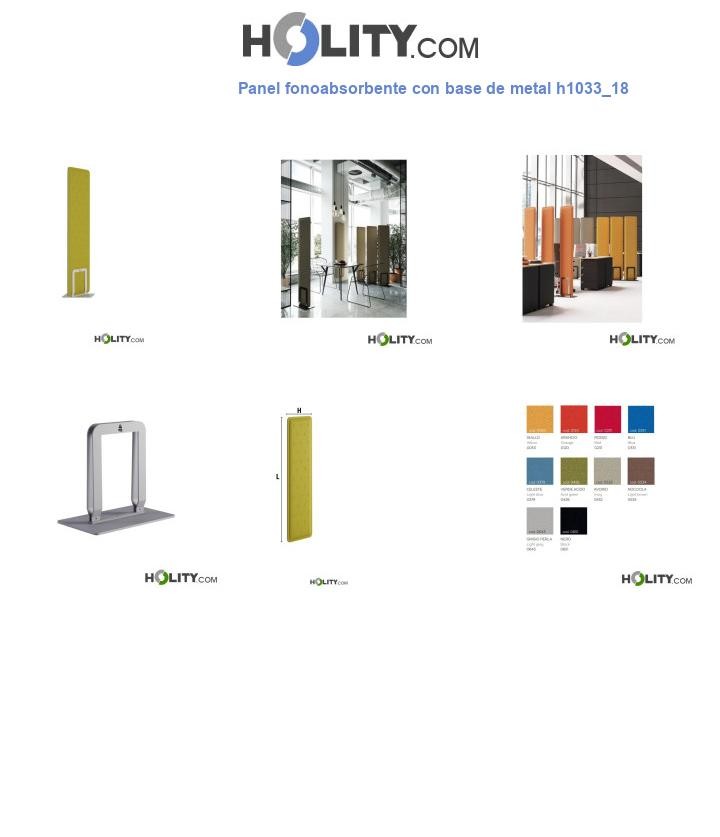 Panel fonoabsorbente con base de metal h1033_18