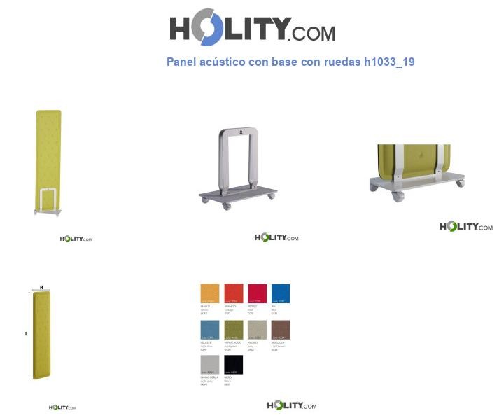 Panel acústico con base con ruedas h1033_19