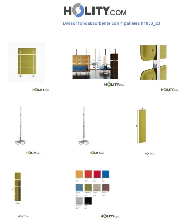 Divisor fonoabsorbente con 4 paneles h1033_23