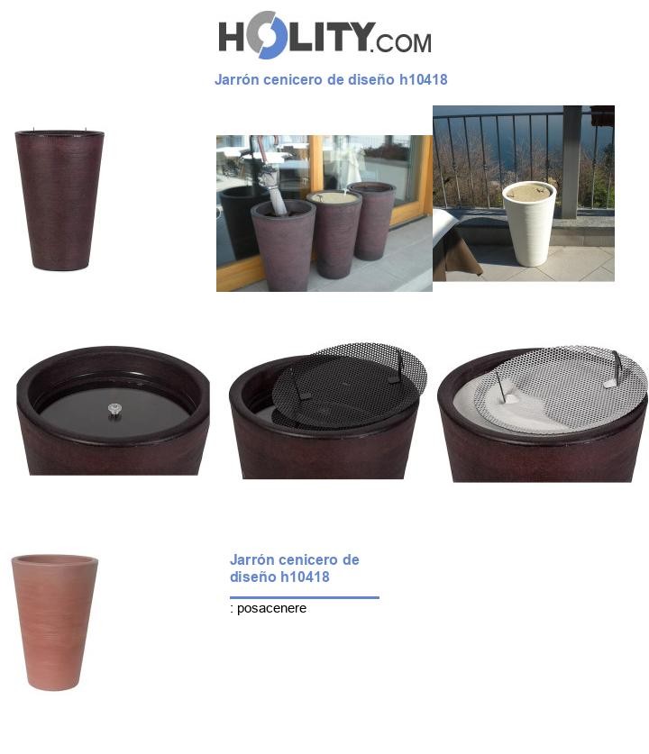 Jarrón cenicero de diseño h10418