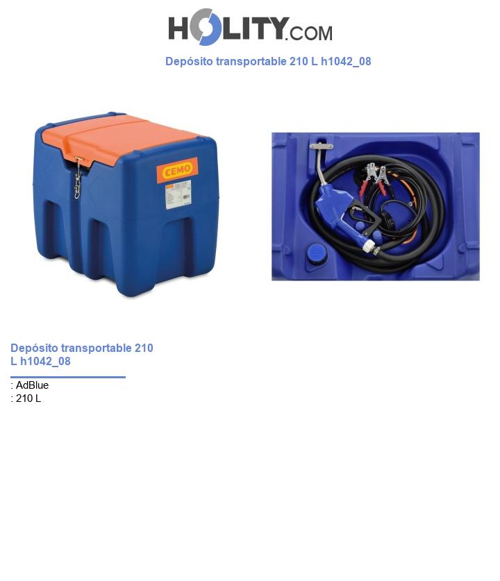 Depósito transportable 210 L h1042_08