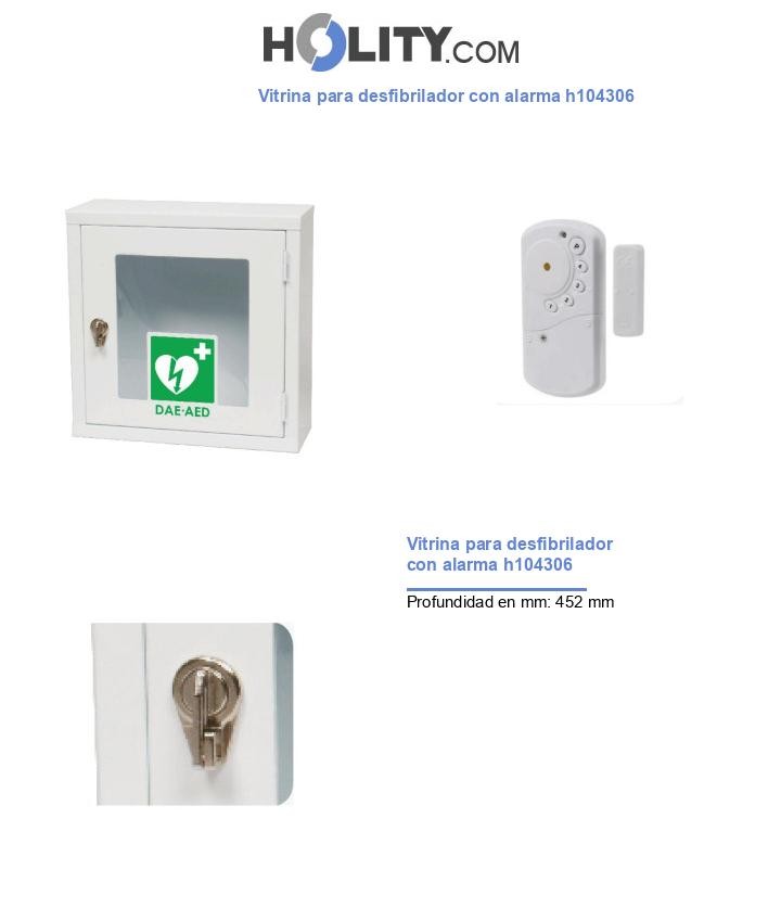 Vitrina para desfibrilador con alarma h104306