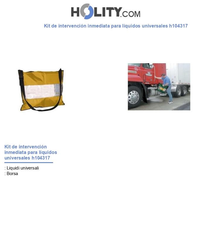 Kit de intervención inmediata para líquidos universales h104317
