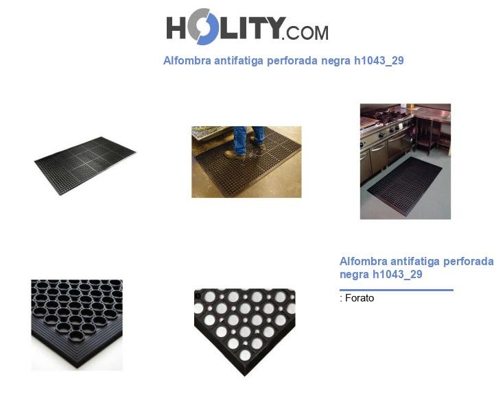 Alfombra antifatiga perforada negra h1043_29