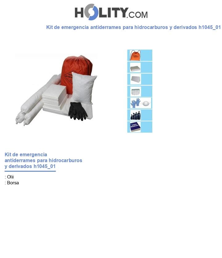 Kit de emergencia antiderrames para hidrocarburos y derivados h1045_01