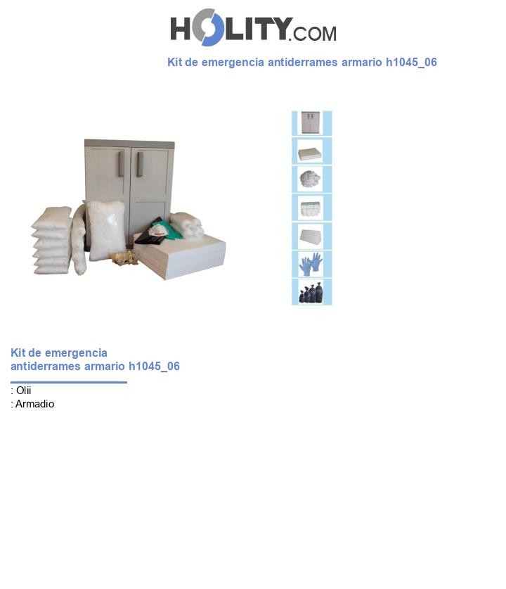 Kit de emergencia antiderrames armario h1045_06