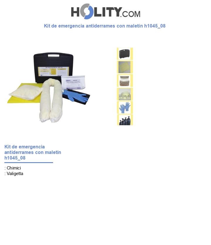 Kit de emergencia antiderrames con maletín h1045_08