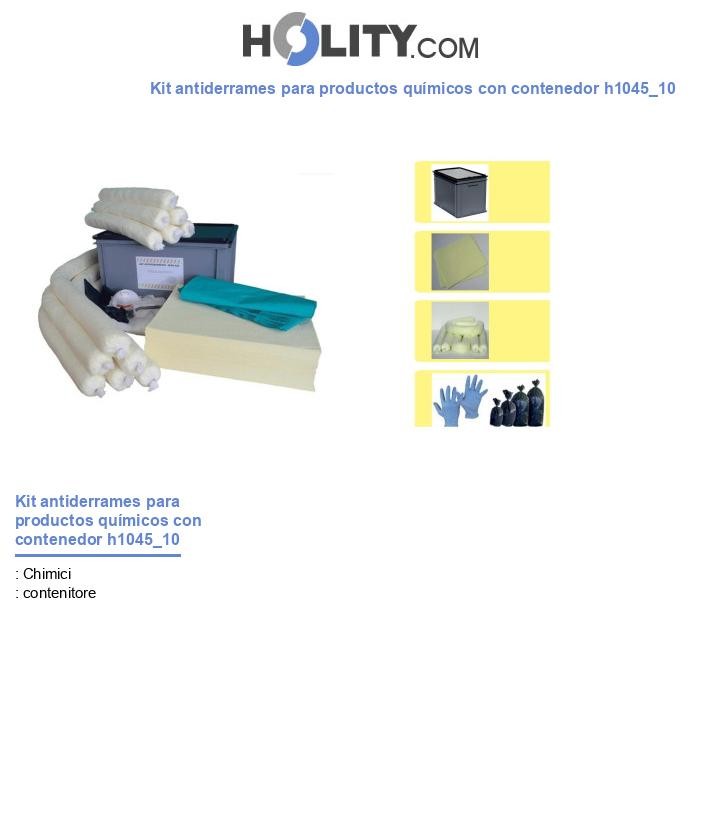 Kit antiderrames para productos químicos con contenedor h1045_10