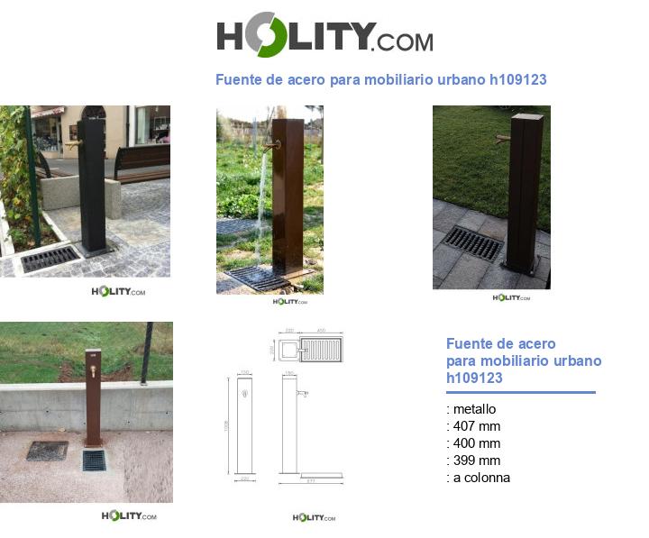Fuente de acero para mobiliario urbano h109123