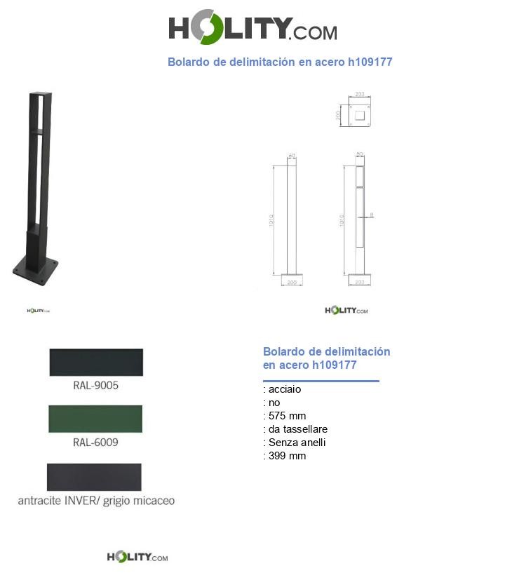 Bolardo de delimitación en acero h109177