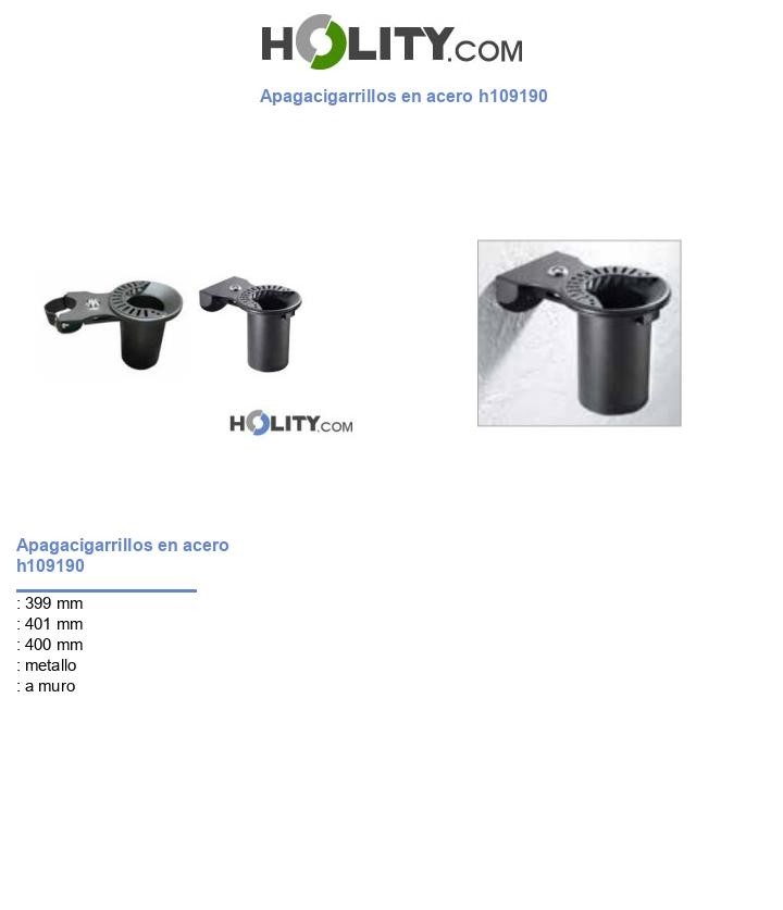 Apagacigarrillos en acero h109190