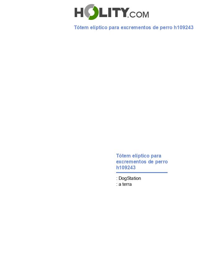 Tótem elÃptico para excrementos de perro h109243