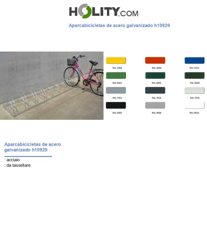 Aparcabicicletas de acero galvanizado h10929