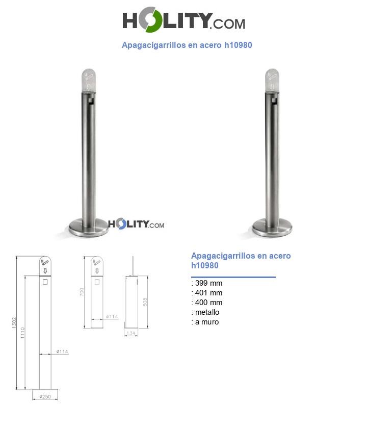 Apagacigarrillos en acero h10980