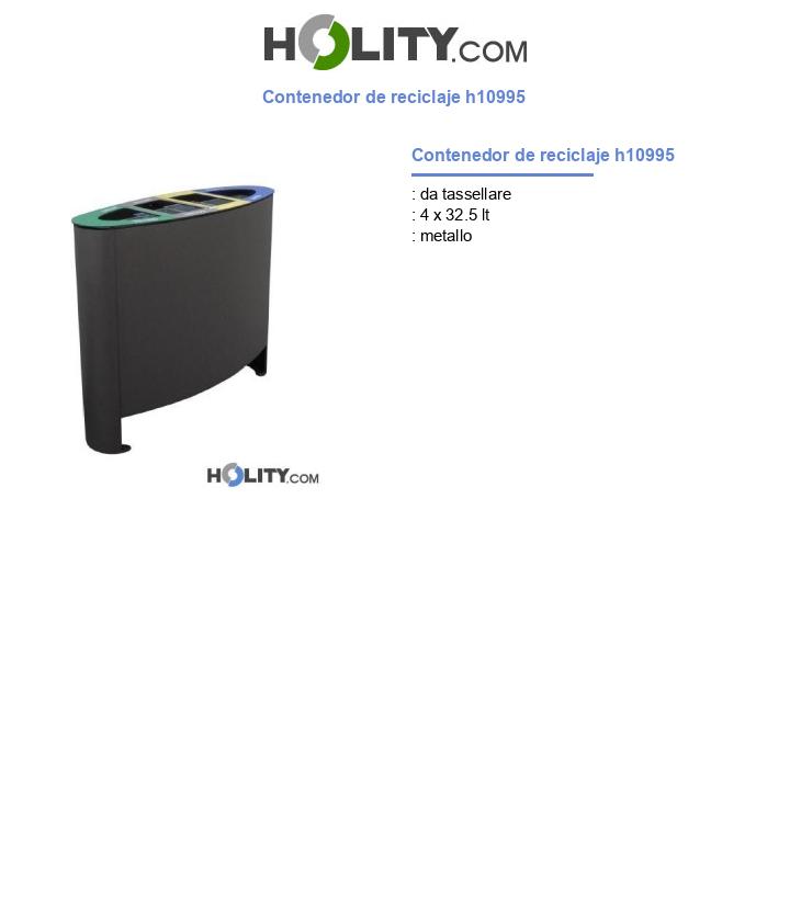Contenedor de reciclaje h10995