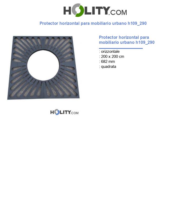 Protector horizontal para mobiliario urbano h109_290