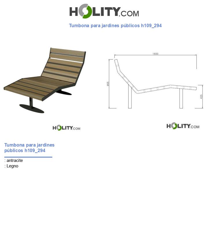 Tumbona para jardines públicos h109_294