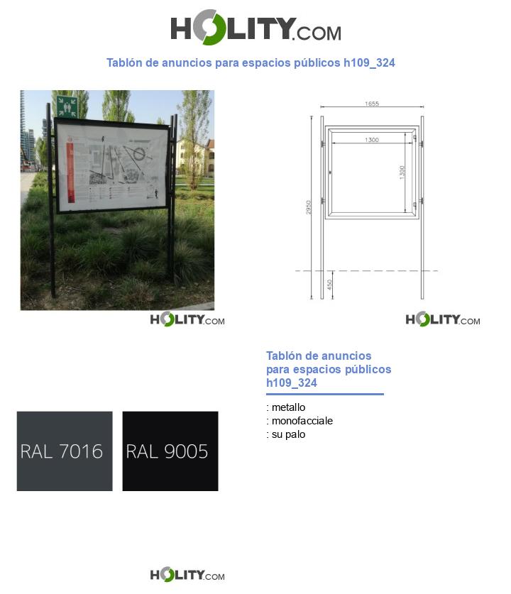 Tablón de anuncios para espacios públicos h109_324