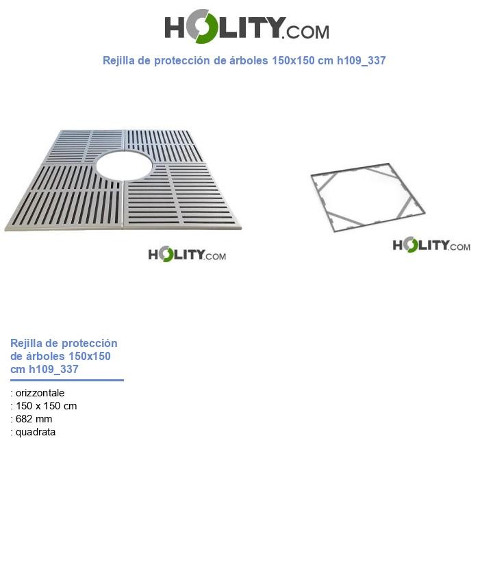 Rejilla de protección de árboles 150x150 cm h109_337