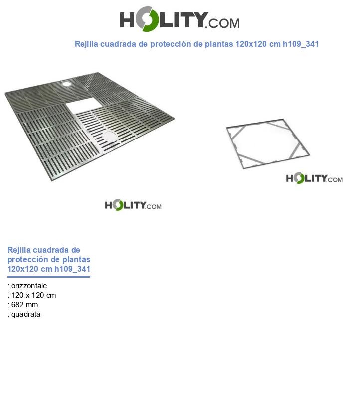 Rejilla cuadrada de protección de plantas 120x120 cm h109_341