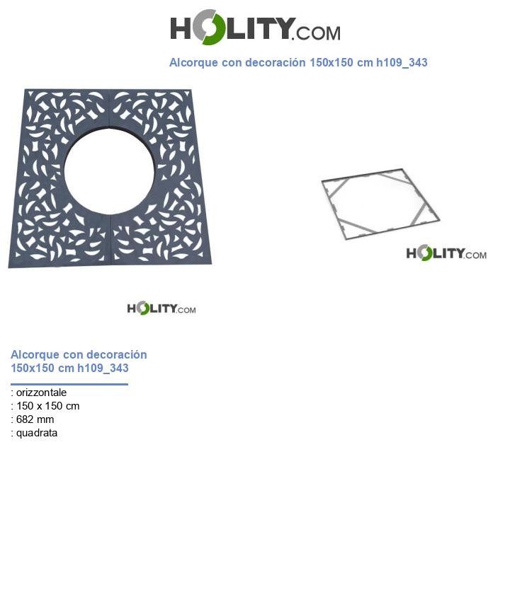 Alcorque con decoración 150x150 cm h109_343