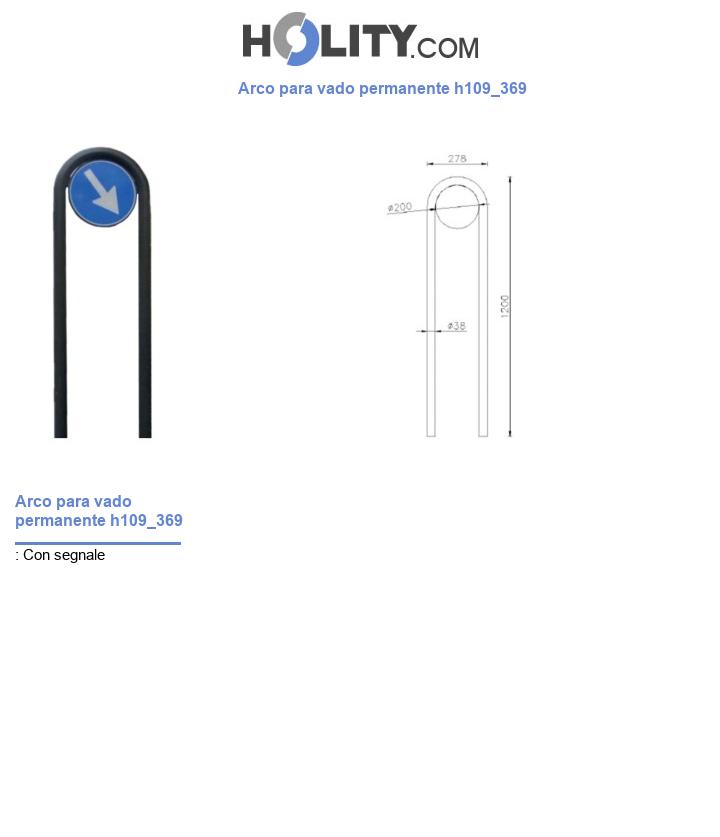 Arco para vado permanente h109_369