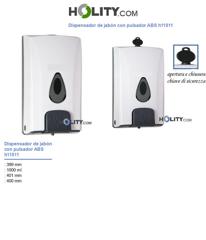 Dispensador de jabón con pulsador ABS h11011