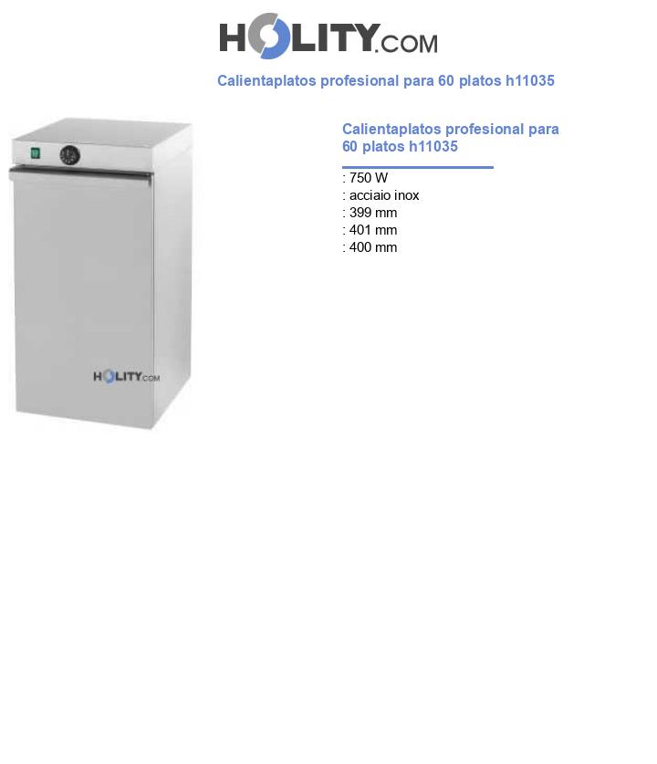 Calientaplatos profesional para 60 platos h11035