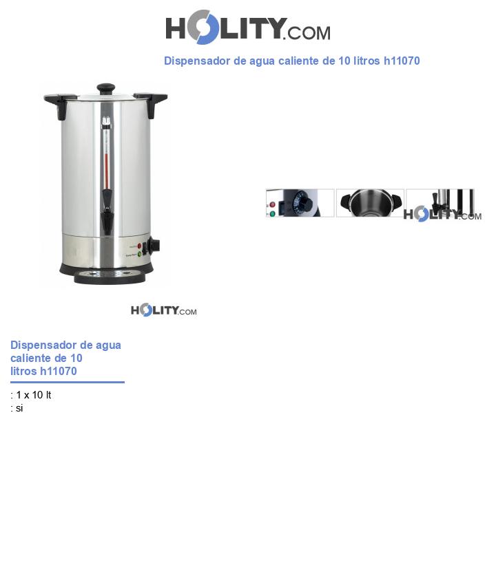 Dispensador de agua caliente de 10 litros h11070