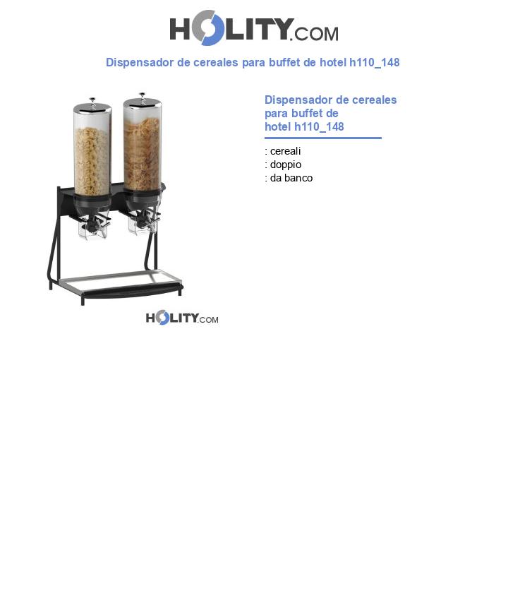 Dispensador de cereales para buffet de hotel h110_148