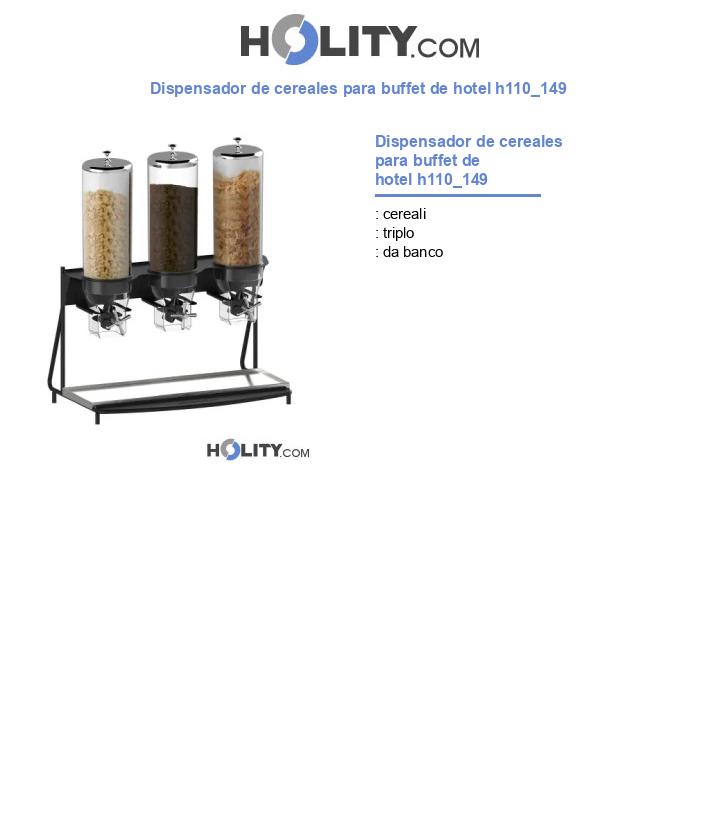 Dispensador de cereales para buffet de hotel h110_149