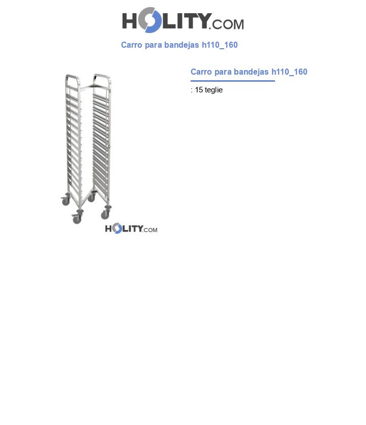 Carro para bandejas h110_160