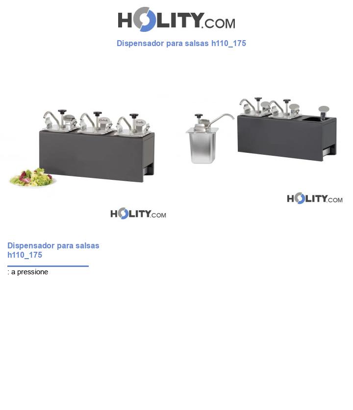 Dispensador para salsas h110_175