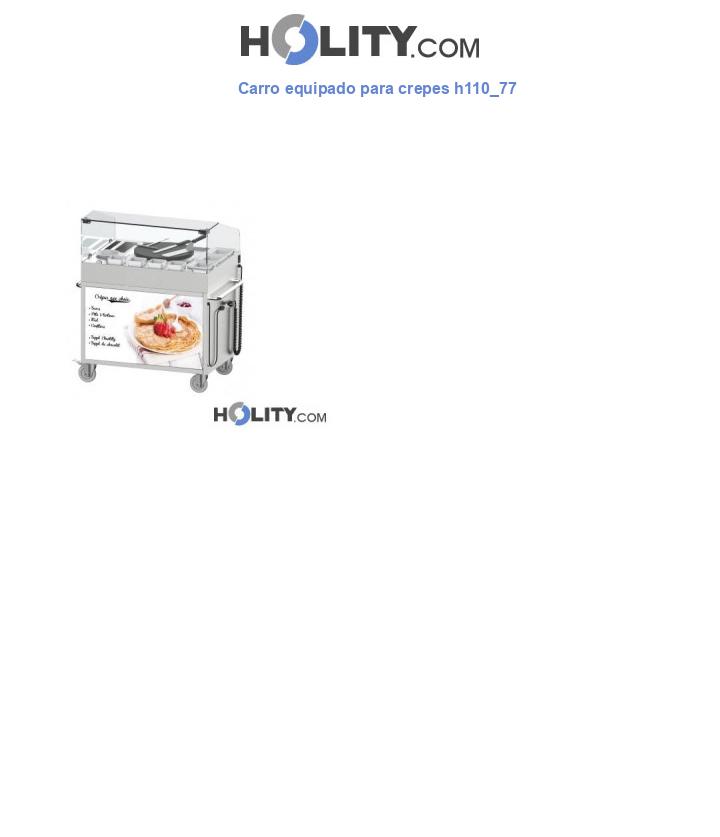 Carro equipado para crepes h110_77