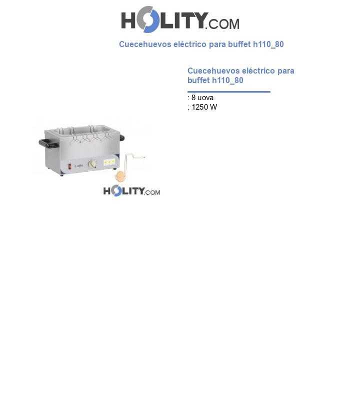 Cuecehuevos eléctrico para buffet h110_80