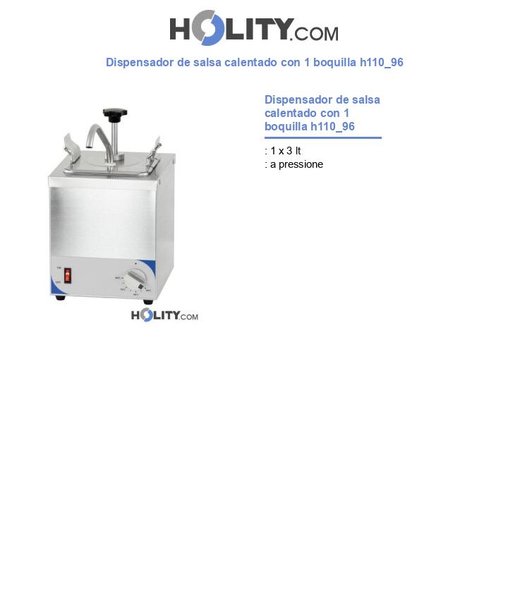 Dispensador de salsa calentado con 1 boquilla h110_96