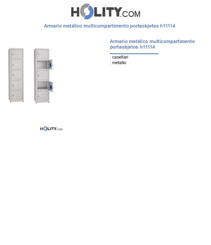 Armario metálico multicompartimento portaobjetos h11114